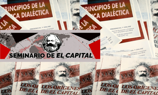 Presentación de los nuevos talleres del Seminario de El Capital de Sarriko