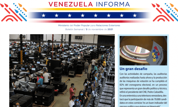 Venezuela Informa 33 – 5 de noviembre de 2021