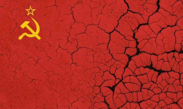 A Cracked And Fragile Soviet Union Flag
