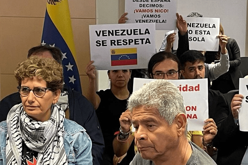 Madrid: La solidaridad con Venezuela repudia la intervención de María Corina Machado en el Senado español