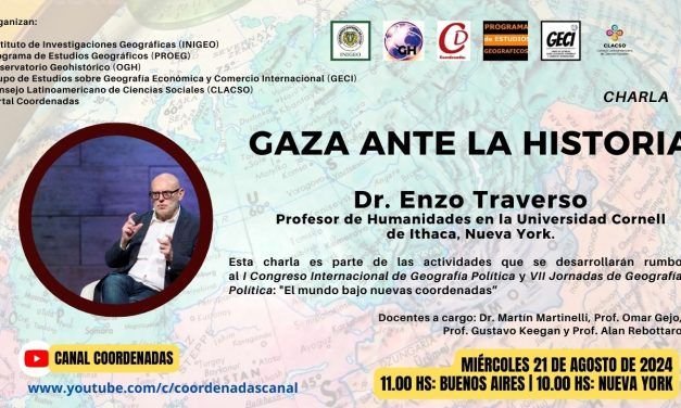 Enzo Traverso y Martín Martinelli presentan el libro “Gaza ante la Historia”